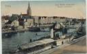 Elbing - Liege Brcke aufgezogen